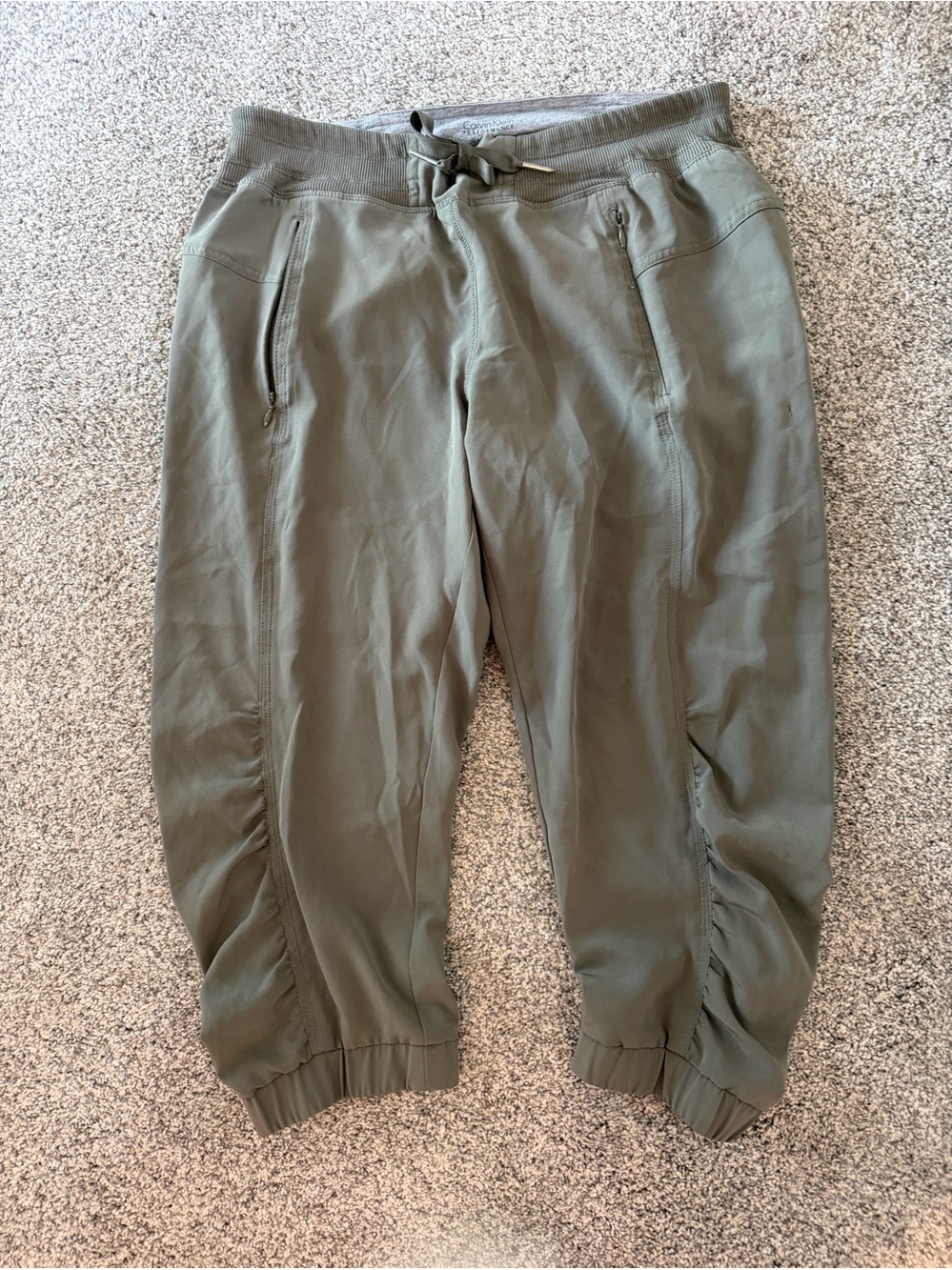 Calvin Klein Performance Olive Green Womens Jogger Pants
